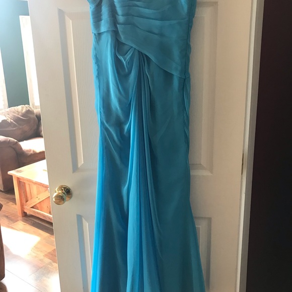 Blue Formal dress Sz8 - great for prom - Picture 2 of 4